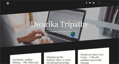 Desktop Screenshot of dwarikatripathy.com
